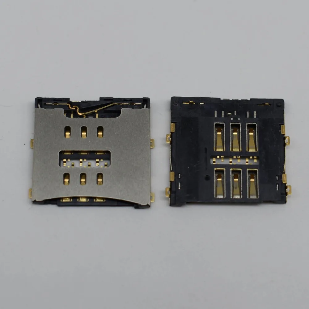10 шт./лот Совершенно новый для iPhone 4 4s 6s plus 7g 7 SIM Card reader Tray Slot Holder socket connector |
