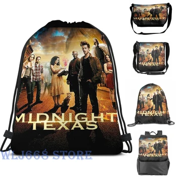 

Funny graphic print shoulder Bags women Midnight Texas Single shoulder backpack travel for men Gym Bag