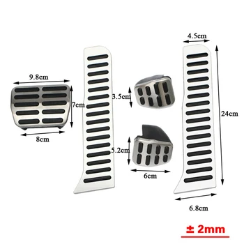 

AT/MT Stainless Steel Anti-skid Pedal Car Pedals for Volkswagen VW Golf 5 6 Octavia Jetta MK5 Scirocco CC Passat B6 B7 Car Parts