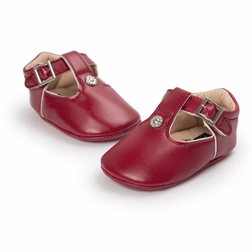 Осенние детские мокасины на мягкой подошве для новорожденных девочек; обувь для малышей из искусственной кожи; обувь для малышей; балетки Mary jane для принцесс