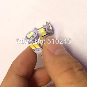 

100x Free shipping Car Auto LED 194 W5W 9smd T10 9 led smd 5630 Wedge LED Light Bulb Lamp White