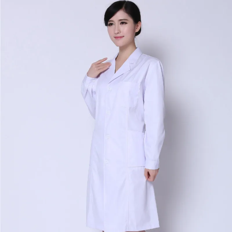 Мужское лекарство белое пальто с длинными рукавами зимние медсестры аптека Спецодежда оральная рабочая одежда ICU доктор белое пальто