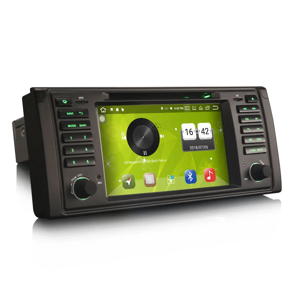 Cheap 7" Android 8.0 Oreo OS Car DVD Navigation GPS Radio for BMW E39 M5 1999-2003 & E39 1995-2003 & E38 1994-2001 & X5 E53 2000-2007 3