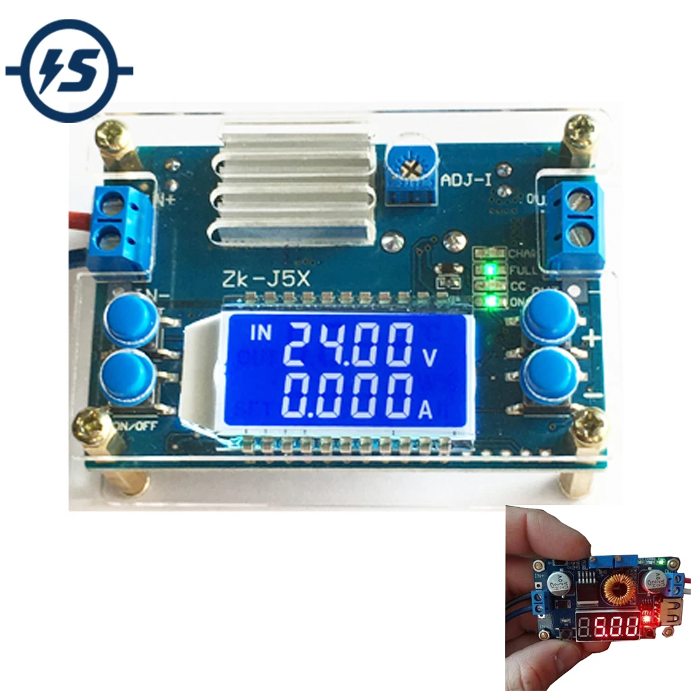 

Step Down Buck Converter DC-DC 1.2-32V 5A Constant Voltage Current LCD Digital Display Adjustable Buck Power Supply Module Board