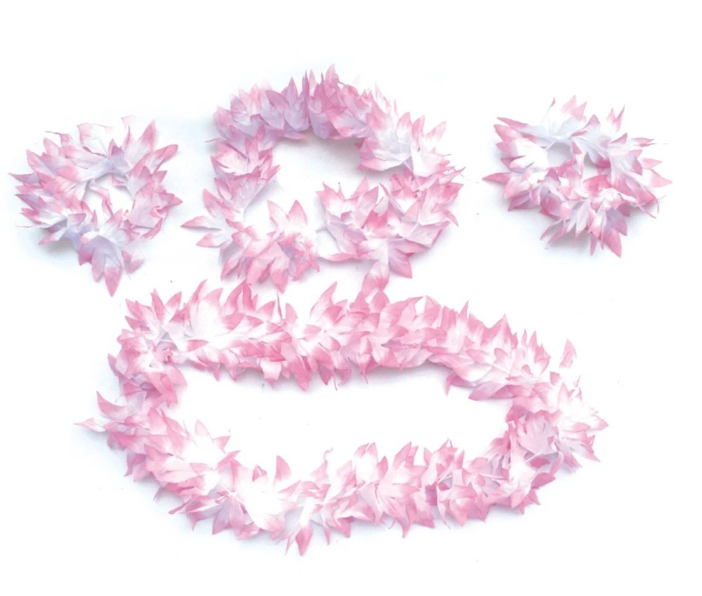 4ピース セットハワイアンレイ ヘッドバンド Handband結婚式花輪ハワイプルメリアの花のレイ Leis Hawaii Lei Flowerlei Garland Aliexpress