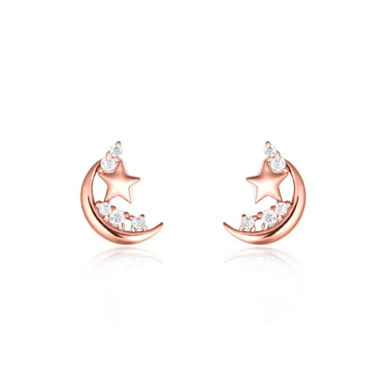 Moon & Stars Stud Earring