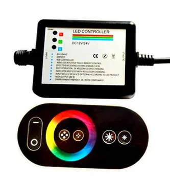 

Waterproof led RGB controller;with RF touch remote;DC12-24V input;max 6A*3CH output