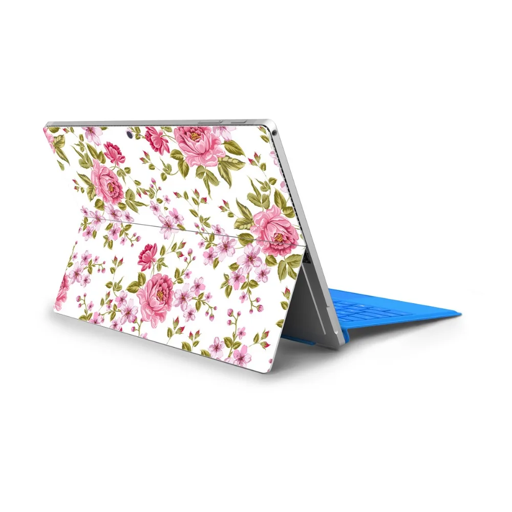 Красочные цветы украшения ноутбук кожи наклейки для microsoft Surface Pro 4/5 задняя крышка наклейки для microsoft surface Pro 6