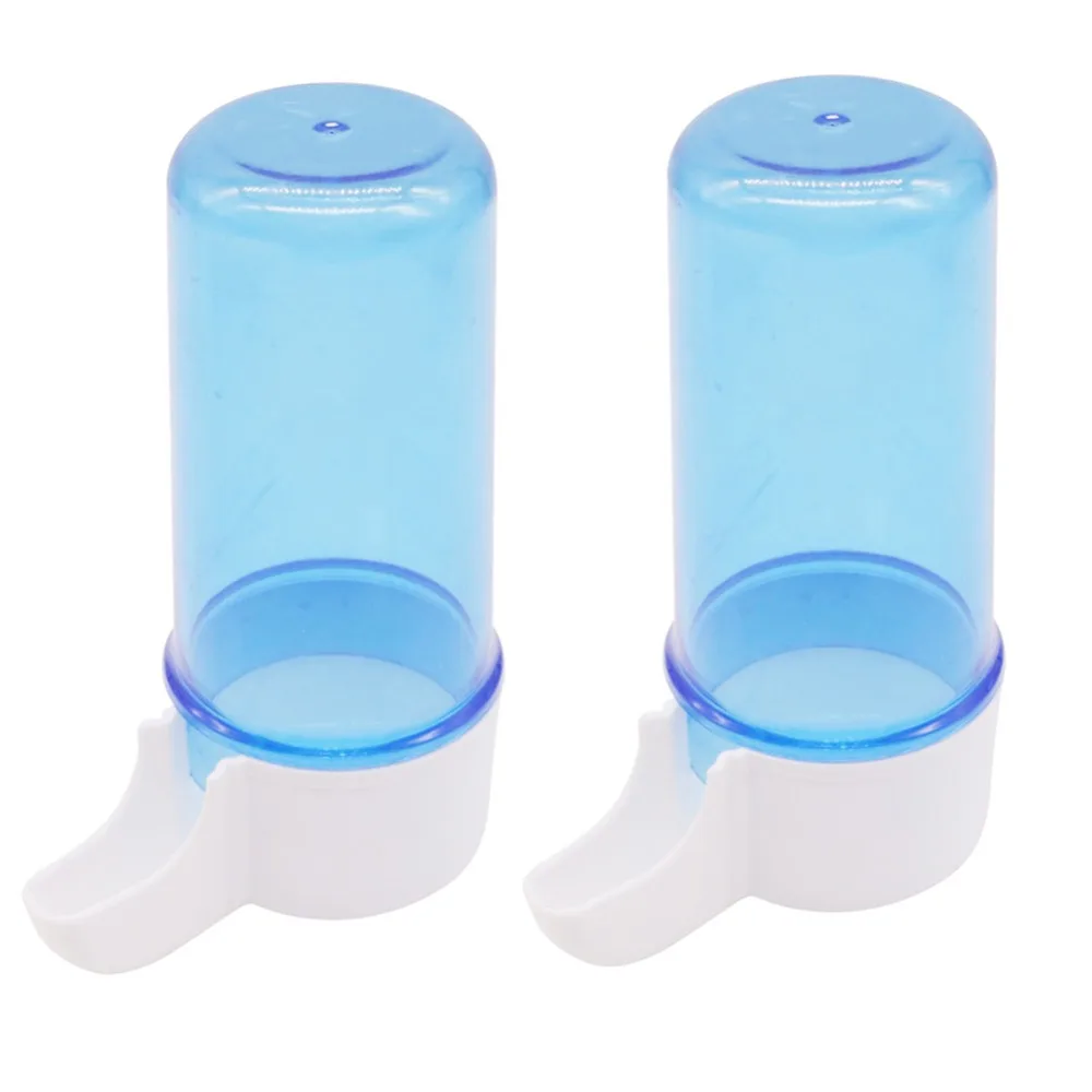 

10 pcs Bird Trough Drinking Water Width 4.5cm High 10cm Parrot Automatic Feeder Waterer Sprinkler Anti-scattering Bird Supplies