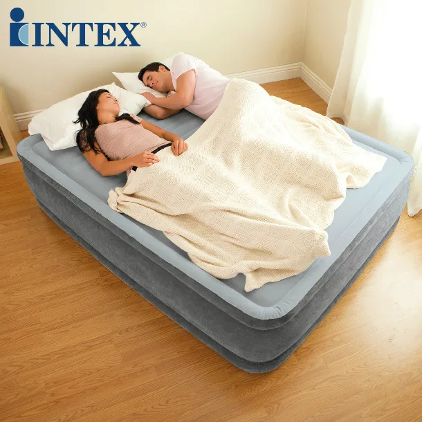 

INTEX New Double Inflatable Air Bed Broaching Never Bulging No deformation camping mat 64498 with household electric pump