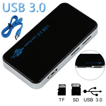 

USB3.0 All-in-1 Compact Flash Multi Memory Card Reader Adapter High Speed Supports MS M2 CF XD TF Memory Cards