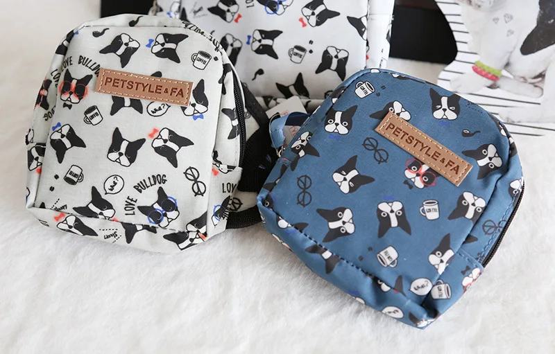 Милый Французский бульдог терьер сумка рюкзак для собак школьная переноска для маленьких собак с поводком поводок для кошек щенков животных S L аксессуар
