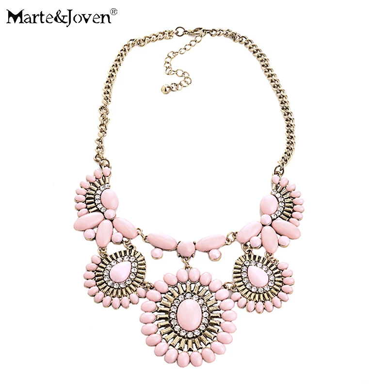 Женское многослойное ожерелье Marte &amp Joven массивное Массивное колье с овальным