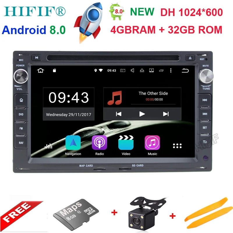 Excellent Octa Core Android 8.0 Car DVD GPS Radio For Old VW Transporter T4/T5 Bora Passat Mk5 Golf Mk4 Polo Jetta Peugeot 307 1998-2008 0
