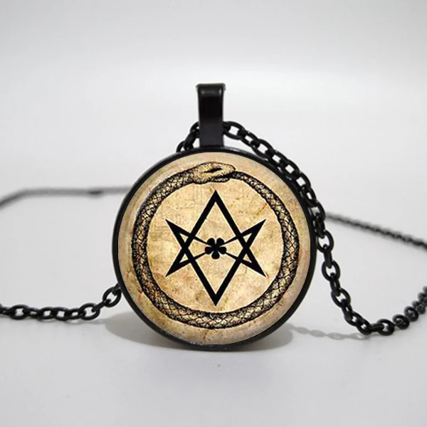 Художественная стеклянная подвеска ожерелье ouroboros шестиугольная змея