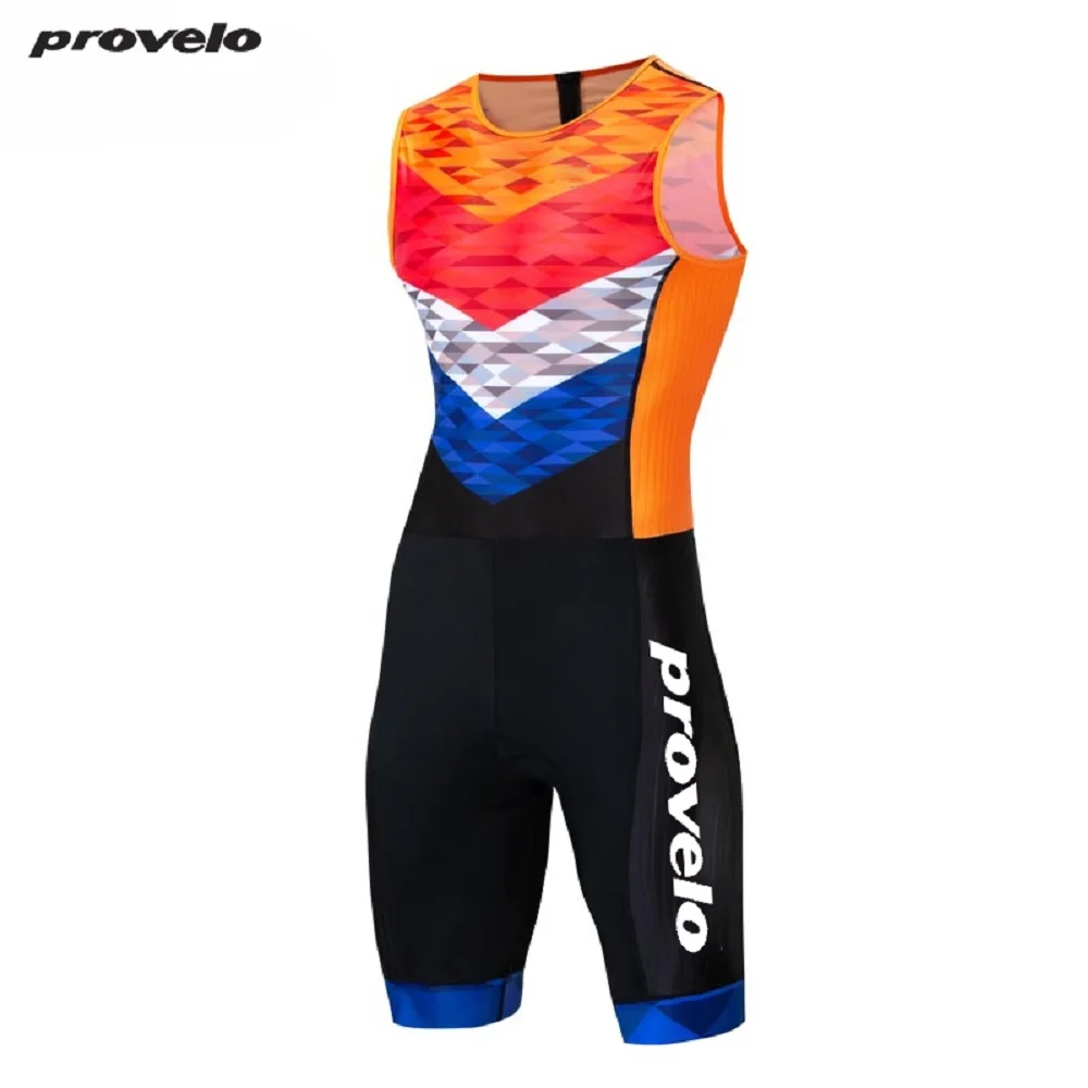 

High Quality 2019 Pro Team Triathlon Suit Mens Sleeveless Cycling Skinsuit Breathable MTB Bike Bicycle Clothing Sports Suits