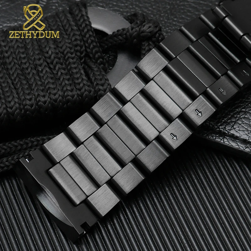 Ремешок Cambered end из нержавеющей стали для наручных часов цельнометаллический