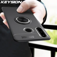 Keysion caso de telefone para huawei honor 10i caso anel magnético suporte silicone macio tpu capa traseira para honra 20i honra 10 i funda