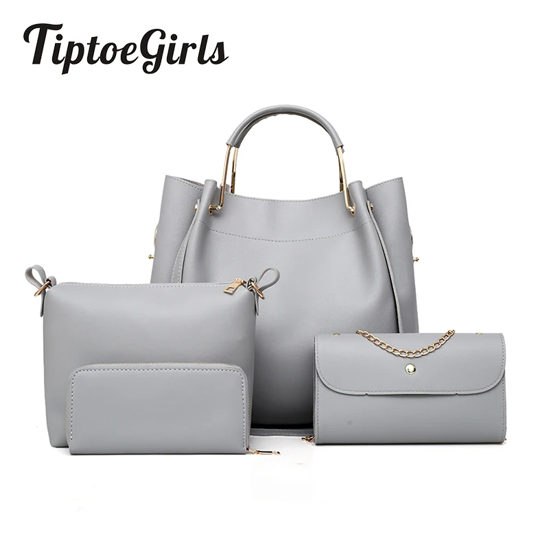 

Metal Handbag Europe and the United States Fashion Four-Piece Mother Package Large Capacity Casual Wild Shoulder Messenger Bag