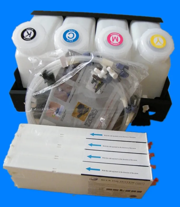 

4 color bulk ink system with inkbag cartridge for Mutoh 1204  printer
