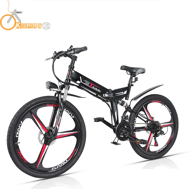 Flash Deal KM70 26 inch electric bicycle 48V lithium battery electric mountain bike 350W motor folding EBike powerful electric bicycle 2