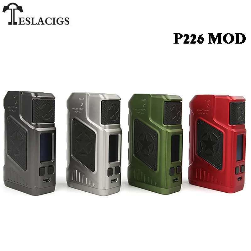 

Original Tesla P226 220W TC Box MOD Vape with OLED screen Teslacigs Electronic Cigarette Vaporizer Support Tesla Tind Tank