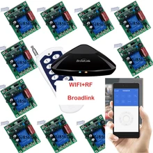 Broadlink RM Pro + 12 Приемник, iphone/android WI-FI + RF, 1 Канал 220 В 30A Беспроводной пульт дистанционного Управления Переключатель Умный Дом Системы