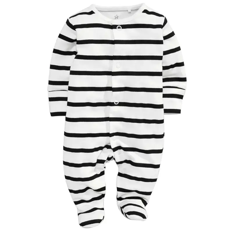Одежда для новорожденных мальчиков и девочек, комбинезон с длинными рукавами, однотонный комбинезон с круглым воротником, новинка, H16 - Цвет: B