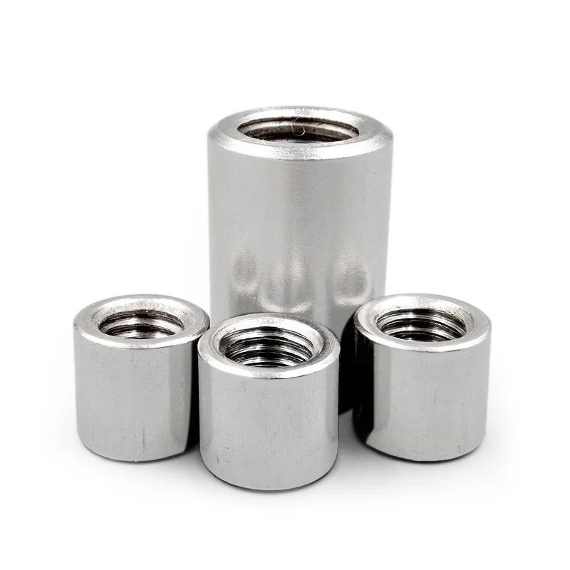 1pcs M12 inner diameter 18mm stainless steel long round nuts cylindrical joint nut 25mm-50mm length | Обустройство дома