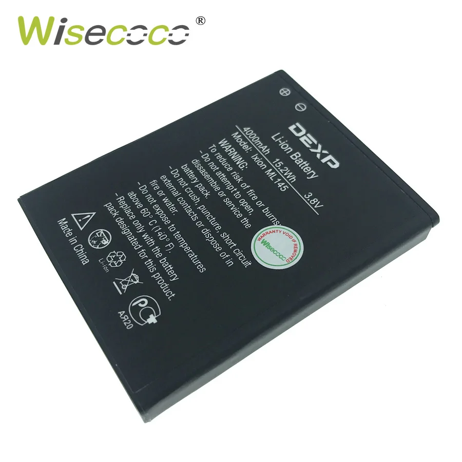 Новый оригинальный аккумулятор WISECOCO XL145 Емкостью 4000 мАч для DEXP Ixion XL 145 заменяемая