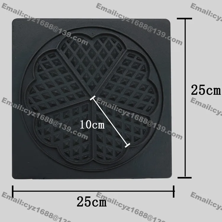 Коммерческих антипригарной 110 V 220 V Электрический в форме сердца вафли устройство для выпечки Утюг с Тесто Диспенсер