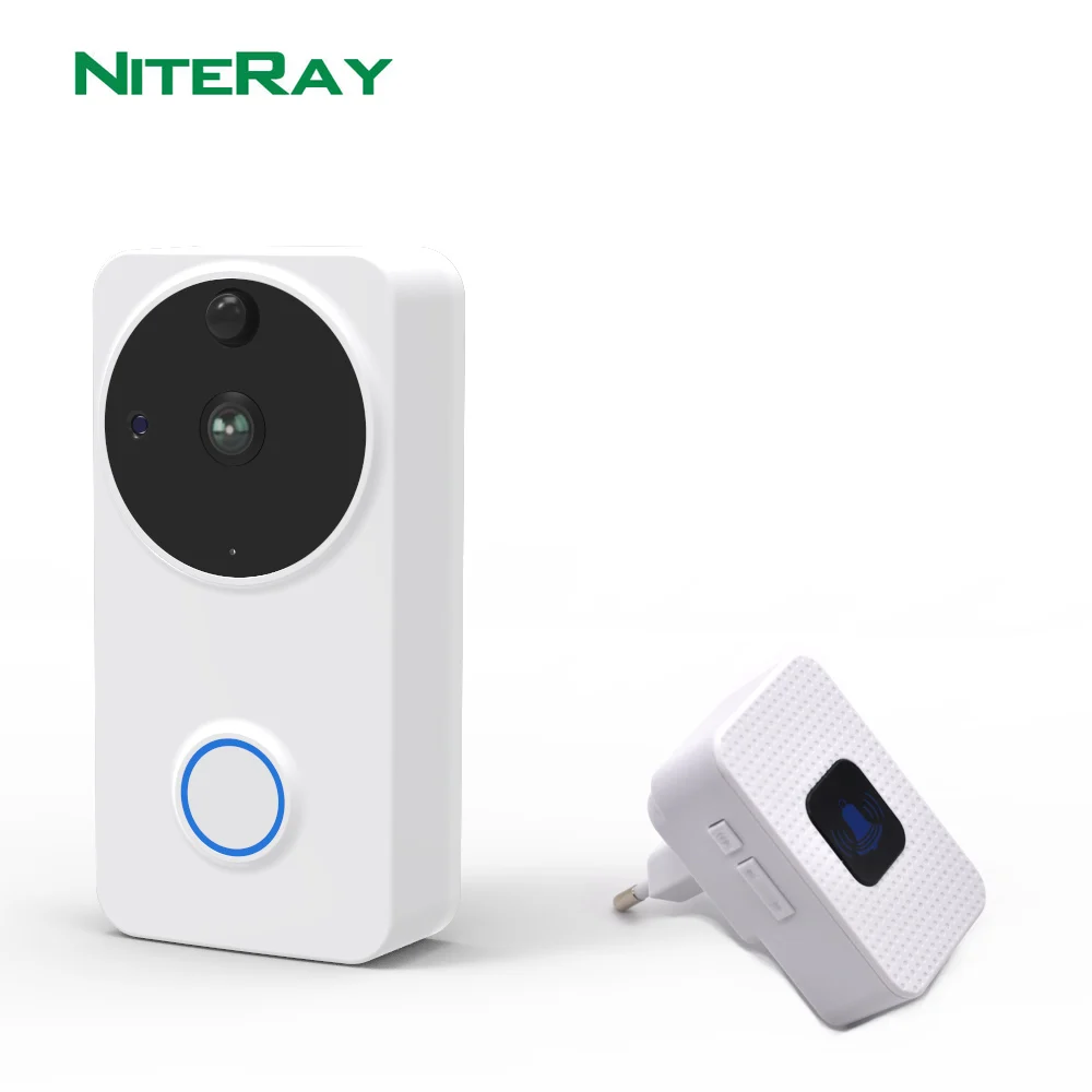 NiteRay аккумулятор HD двери Камера Wi-Fi бесплатное Облачное хранилище фото безопасности дверной звонок с функцией ночного видения - Цвет: Camera Only