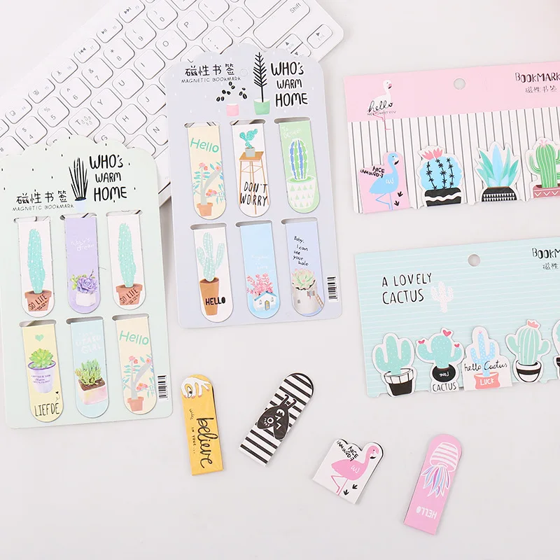 Kawaii милый кот из мультфильма, медведь, Закладка Книга руководство, Закладка канцелярские принадлежности для чтения