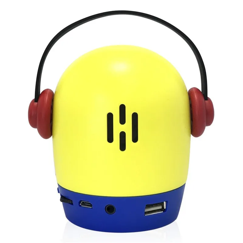 LemonMan милый мультфильм беспроводной bluetooth динамик Портативный на открытом воздухе bluetooth мини динамик прекрасная поддержка TF карта