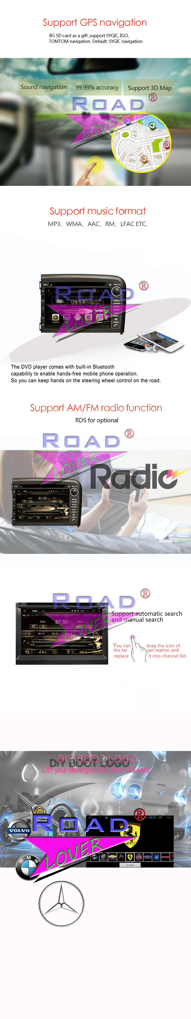 Roadlover Android 9,0 автомобильный dvd-плеер радио для Volvo S80 1998 1999 2000 2001 2002 2003 2004 2005 2006 Новинка Стерео gps навигация