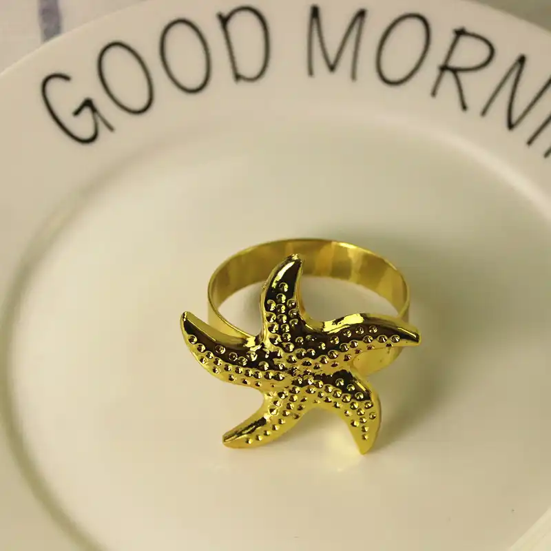 6Pcs Napkin Clasps Napkin Buckles Alloy Napkin Rings Bee Napkin Buckle