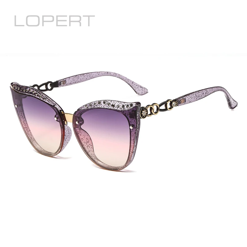 LOPERT Cat eye Sunglasses Women Brand Designer Vintage Glasses Sexy Retro Sun glasses Eyewear Oculos De Sol Gafas UV400