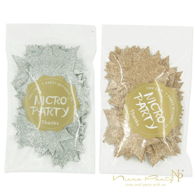 Nicro 100 Pcs Star Sliver Bronze Gold 5cm Paper Confetti for Wedding Table Scatter DIY Kids New Year Christmas Party Supplies