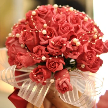 

New fashion 60 Meters Beige/White Fishing Line Artificial Pearls Beads Chain Garland Wedding Party Decoration Product Supply