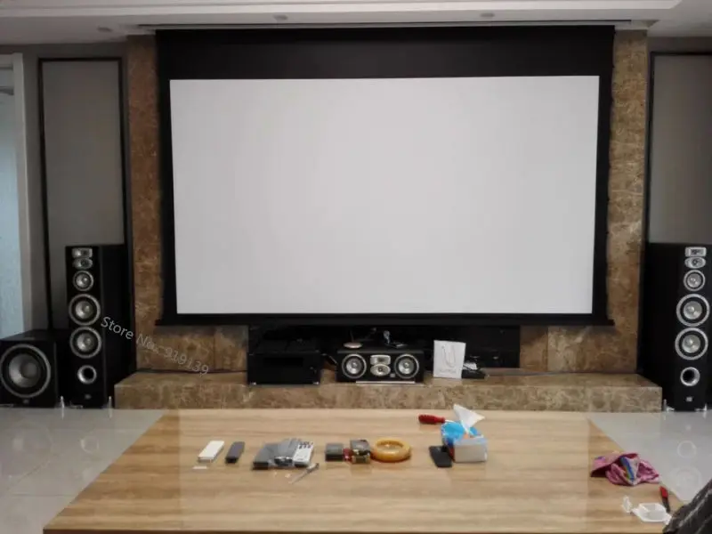 Motorized Tab-tension projection screen pic 20