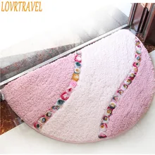 LOVRTRAVEL полукруглые ковры для гостиной, коврик для двери, коврик для спальни, гостиной, Нескользящие, водопоглощающие, мягкие коврики