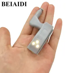 BEIAIDI 0,25 Вт внутренняя петля светодиодный Сенсор Light 3 светодиодный лампы автоматический переключатель лампы шарнир ночник шкаф Closet шкаф