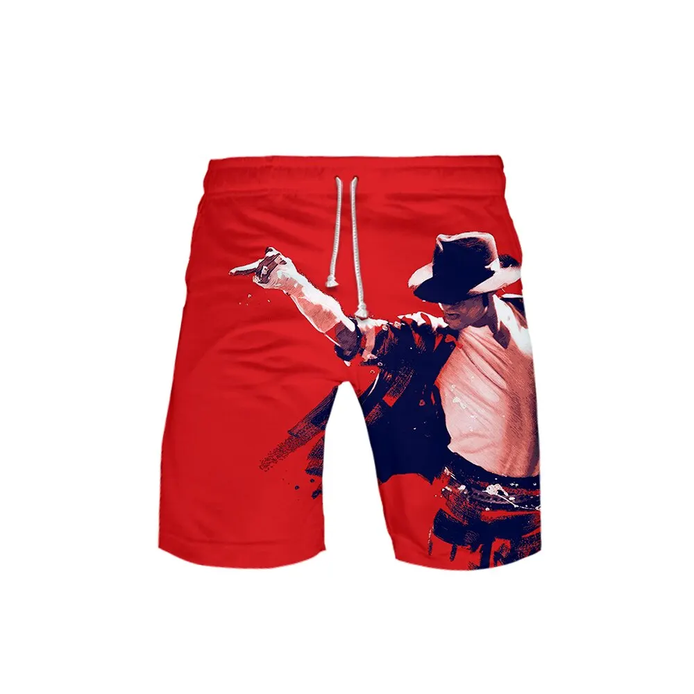 Супер звезда Майкл Джозеф Джексон пляжные шорты крутые модные летние мужские Хип поп высокого качества Новые горячие тренды повседневные шорты