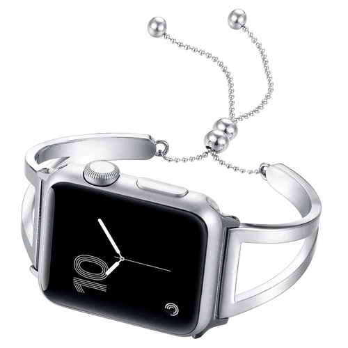 Ремешок из нержавеющей стали для apple watch band correa 44 мм 40 мм 42 мм 38 мм iwatch series 5 4 3 2 1 ремешок для часов pulseira браслет - Цвет ремешка: silver