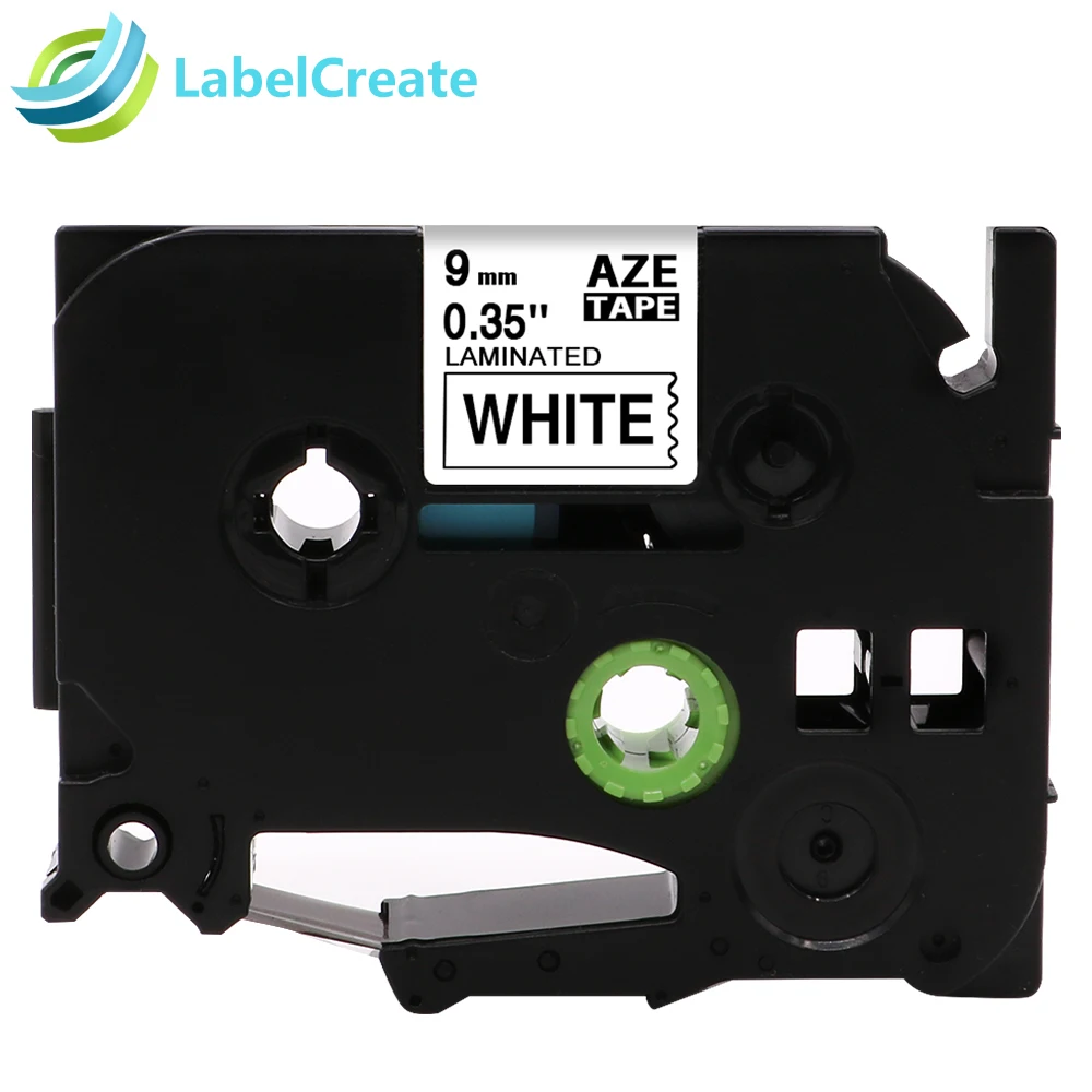 

Compatible for Brother label printer Laminated Label Tape TZe-221 TZe 221 (9mm*8m) tze tape Black on White P touch label ribbon