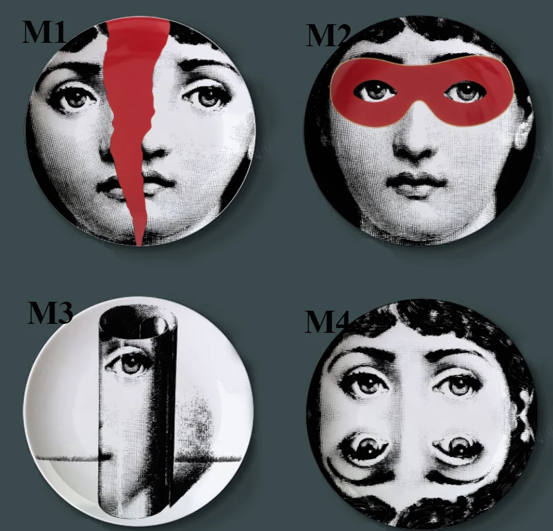 Изысканное Украшение Artesanato Fornasetti Рукоделие украшение керамика Hogar Manualidades Fornasetti тарелка фарфоровые настенные тарелки