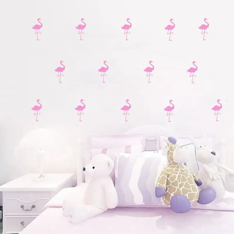 Download 36 Stks Set Flamingo Vinyl Muursticker Voor Kinderkamer Tropische Free HD Wallpaper 36 Stks Set Flamingo Vinyl Muursticker Voor Kinderkamer Tropische HD