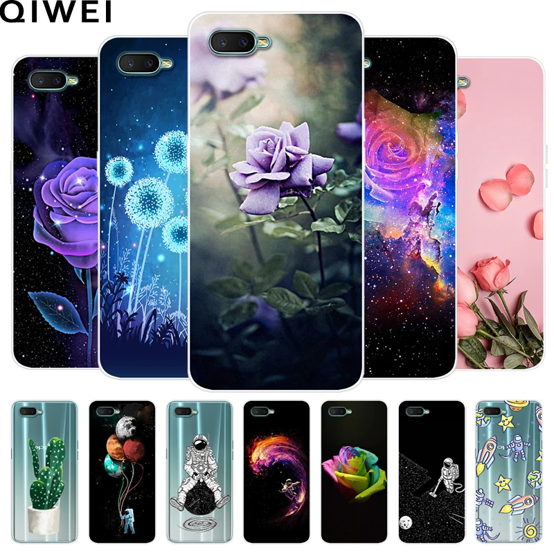 

For OPPO RX17 Neo Case silicone cover Slim Flowers Painted Soft TPU Case For OPPO RX 17 Neo CPH1893 RX17Neo phone bumper coque