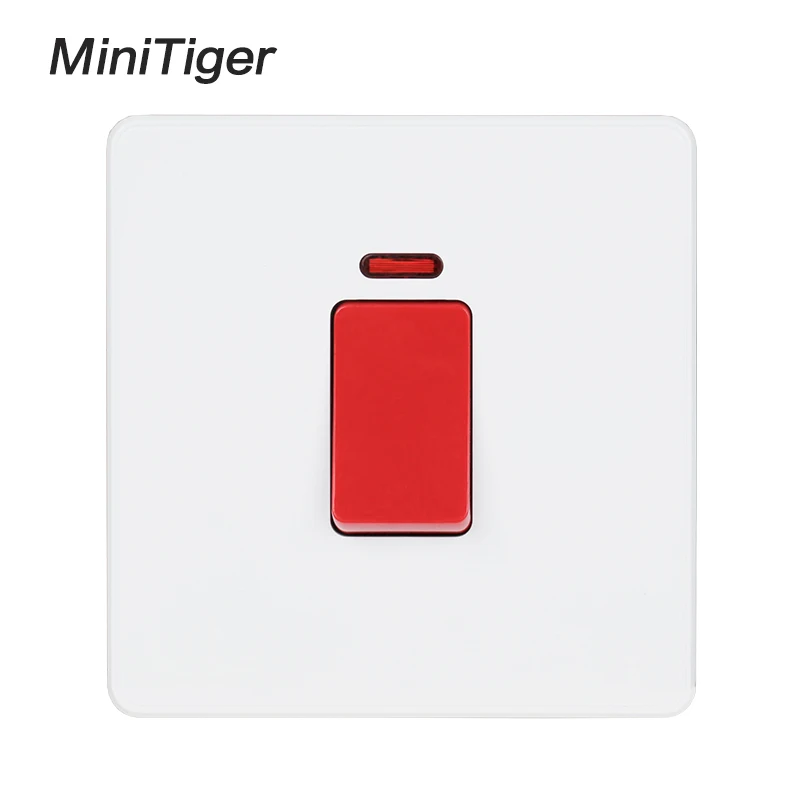 Minitiger UK standard 20A/45A переключатель водонагревателя с неоновым светодиодный