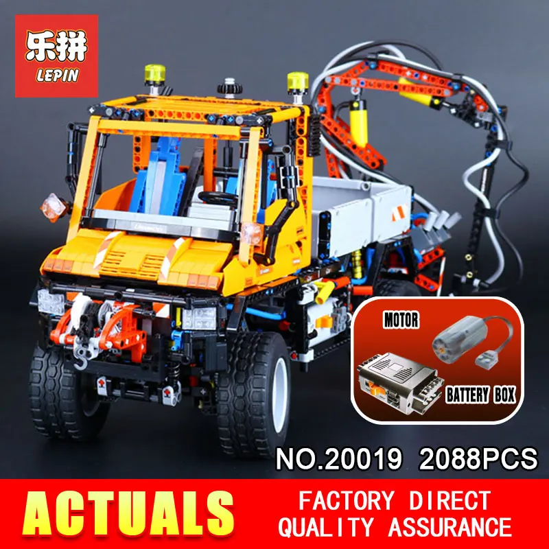 

LEPIN 20019 Technic series 2088Pcs Mechanical cars unni monk Model Building blocks Bricks Compatible with 8110 Toy for boys Gift